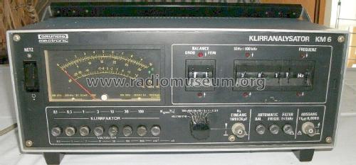 Klirranalysator KM6; Grundig Radio- (ID = 2511490) Equipment