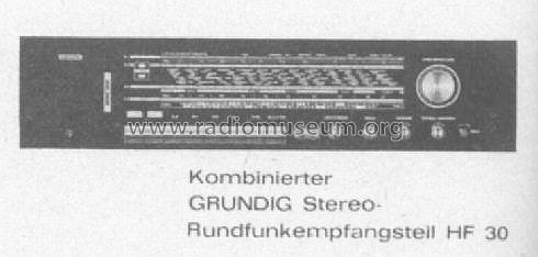 Kombinierter Rundfunkempfangsteil HF30; Grundig Radio- (ID = 308362) Radio