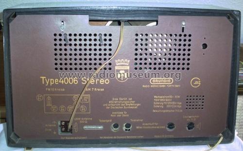 Konzertgerät 4006 Stereo; Grundig Radio- (ID = 30688) Radio
