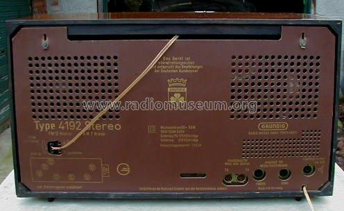 Konzertgerät 4192 Stereo; Grundig Radio- (ID = 535971) Radio