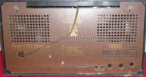 Konzertgerät 4192 Stereo; Grundig Radio- (ID = 601427) Radio