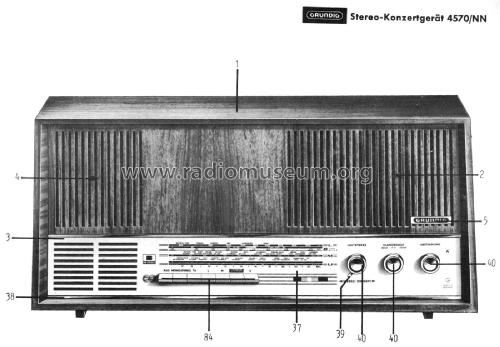 Konzertgerät 4570U Stereo; Grundig Radio- (ID = 2397074) Radio