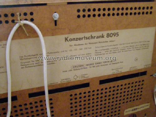 Konzertschrank 8095; Grundig Radio- (ID = 621416) Radio