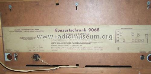 Konzertschrank 9068; Grundig Radio- (ID = 1273856) Radio