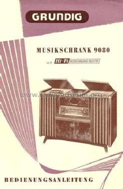 Konzertschrank 9080; Grundig Radio- (ID = 130959) Radio