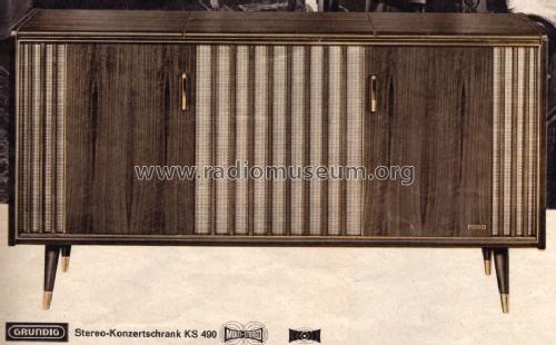 Stereo-Konzertschrank KS490; Grundig Radio- (ID = 1100601) Radio