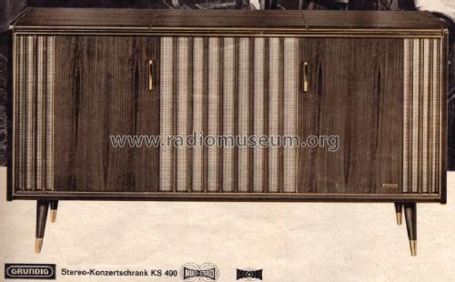 Stereo-Konzertschrank KS490; Grundig Radio- (ID = 1100603) Radio