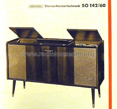 Stereo-Konzertschrank SO142/60; Grundig Radio- (ID = 475842) Radio