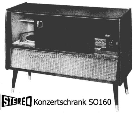 Stereo-Konzertschrank SO160; Grundig Radio- (ID = 941506) Radio