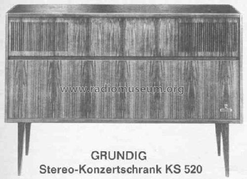 Stereo-Konzertschrank KS520; Grundig Radio- (ID = 386111) Radio