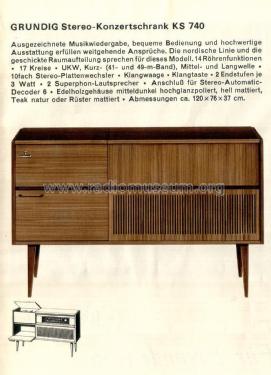 KS740 Ch= CS200; Grundig Radio- (ID = 2136563) Radio