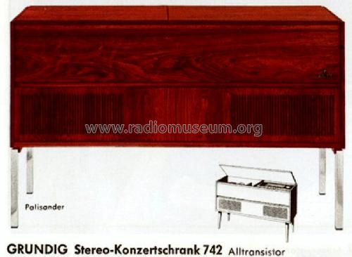 Stereo-Konzertschrank KS742 Ch= CS155MS; Grundig Radio- (ID = 475679) Radio