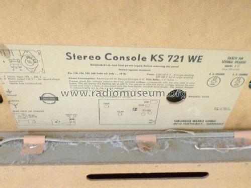 Stereo Console KS-721WE; Grundig Radio- (ID = 1622059) Radio