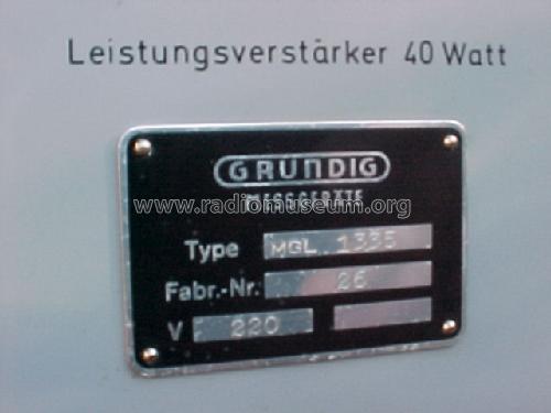 Leistungsverstärker 40 Watt ; Grundig Radio- (ID = 1149750) Ampl/Mixer