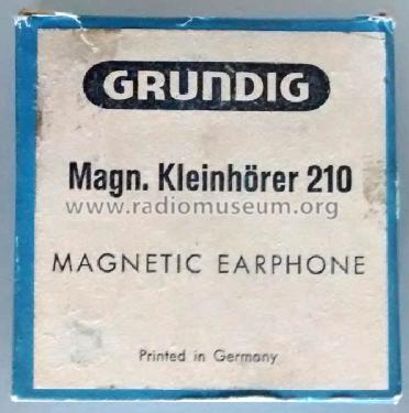 Magnetischer Kleinhörer 210; Grundig Radio- (ID = 2275599) Speaker-P