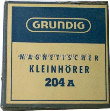 Magnetischer Kleinhörer 204A; Grundig Radio- (ID = 1191823) Speaker-P