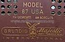Majestic 87 USA; Grundig Radio- (ID = 560723) Radio
