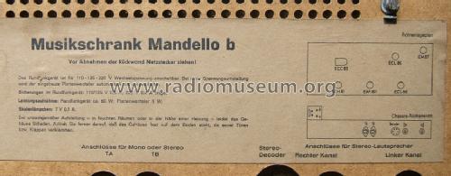 Stereo-Musikschrank Mandello b; Grundig Radio- (ID = 1544747) Radio