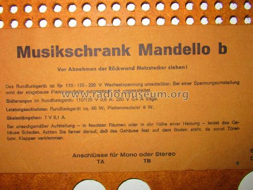 Stereo-Musikschrank Mandello b; Grundig Radio- (ID = 1831098) Radio