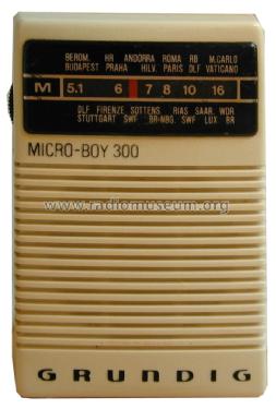 Micro-Boy 300a; Grundig Radio- (ID = 1351912) Radio