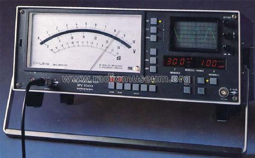 Millivoltmeter MV1000; Grundig Radio- (ID = 485990) Equipment