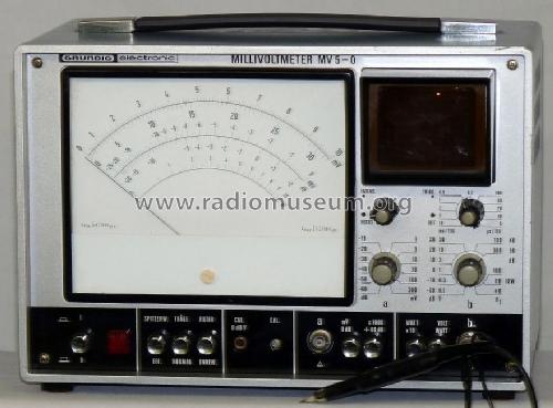 Millivoltmeter mit Oszilloskop MV 5-O ; Grundig Radio- (ID = 662782) Equipment