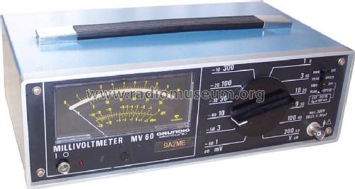 Millivoltmeter MV60; Grundig Radio- (ID = 356008) Equipment