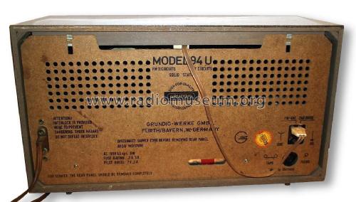 Solid State 94U; Grundig Radio- (ID = 1833309) Radio