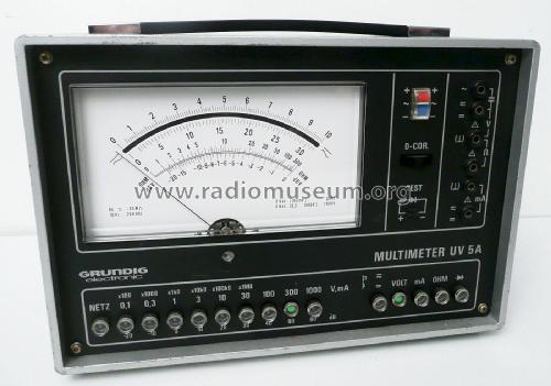 Multimeter UV5A; Grundig Radio- (ID = 1985991) Equipment