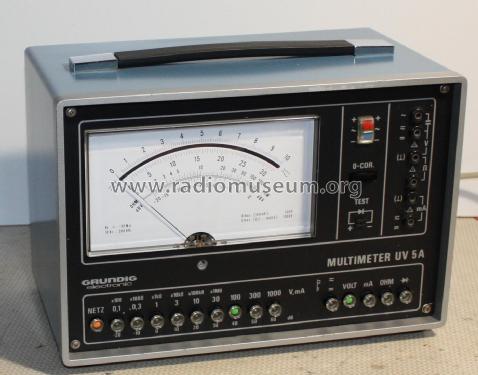 Multimeter UV5A; Grundig Radio- (ID = 2036977) Equipment