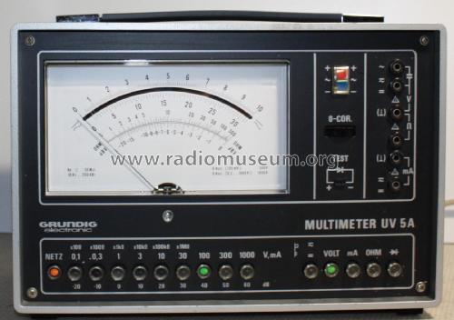 Multimeter UV5A; Grundig Radio- (ID = 2036978) Equipment