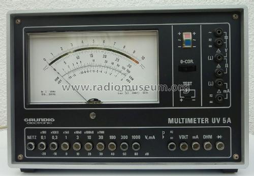 Multimeter UV5A; Grundig Radio- (ID = 2138490) Ausrüstung