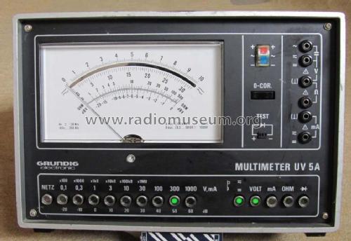 Multimeter UV5A; Grundig Radio- (ID = 991243) Ausrüstung