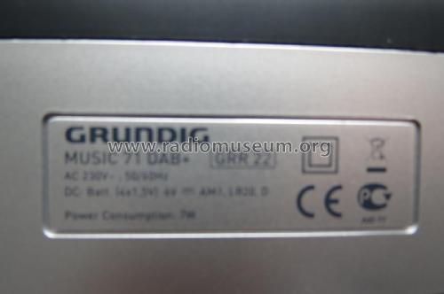 Music 71 DAB+ GRR2291; Grundig Radio- (ID = 2579260) Radio