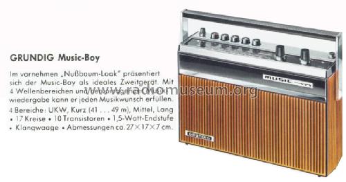 Music-Boy 208; Grundig Radio- (ID = 1250055) Radio