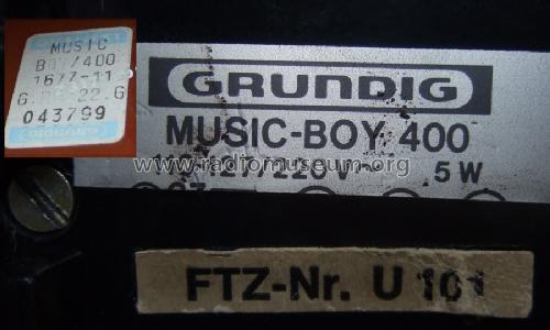 Music-Boy 400; Grundig Radio- (ID = 890177) Radio