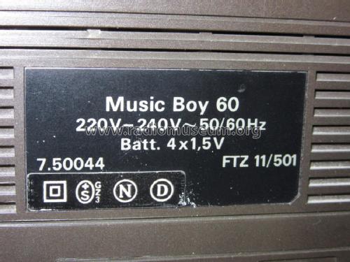 Music-Boy 60; Grundig Radio- (ID = 1899453) Radio