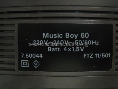 Music-Boy 60; Grundig Radio- (ID = 2026550) Radio