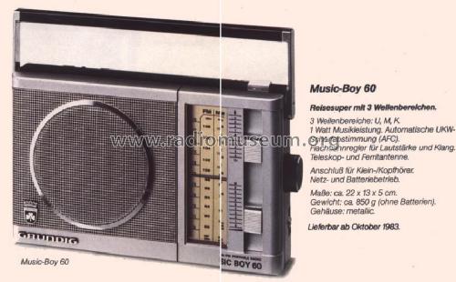 Music-Boy 60aK; Grundig Radio- (ID = 497055) Radio