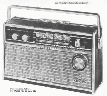 Music-Boy de Luxe 205; Grundig Radio- (ID = 29825) Radio