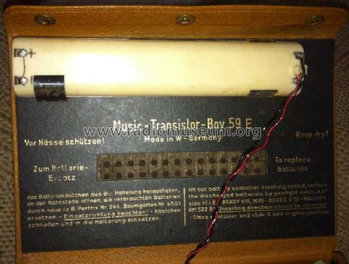 Music-Transistor-Boy 59E; Grundig Radio- (ID = 1579879) Radio