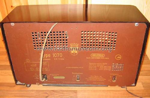 Musikgerät 1070; Grundig Radio- (ID = 427445) Radio