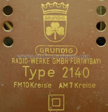 Musikgerät 2140; Grundig Radio- (ID = 1712049) Radio