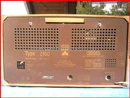 Musikgerät 2160; Grundig Radio- (ID = 28487) Radio