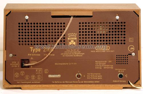 Musikgerät 2168; Grundig Radio- (ID = 219150) Radio