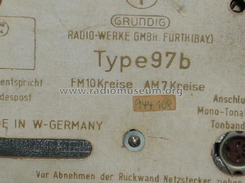 Musikgerät 97b; Grundig Radio- (ID = 939198) Radio