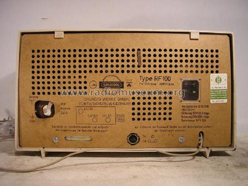 Musikgerät RF100; Grundig Radio- (ID = 1359381) Radio