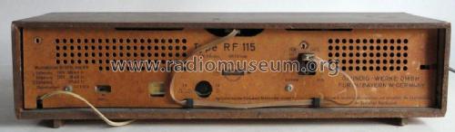 Musikgerät RF115 Ch= CS60; Grundig Radio- (ID = 1139924) Radio