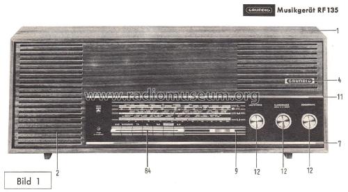 Musikgerät RF135; Grundig Radio- (ID = 2614860) Radio