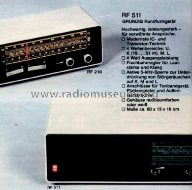 Musikgerät RF511 Ch= RC201; Grundig Radio- (ID = 2626560) Radio